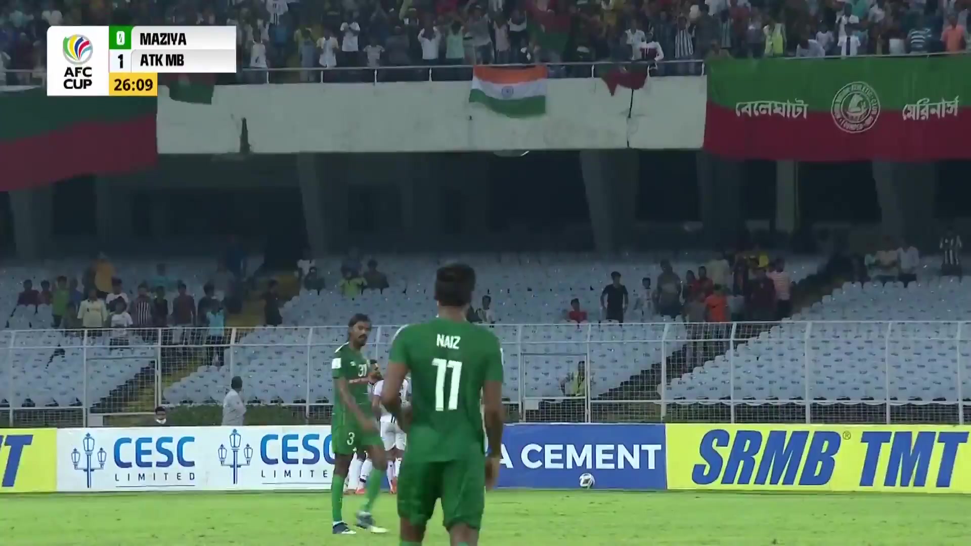 350 Maziya Vs ATK Mohun Bagan 25 skor gol Joni Kauko, skor 0:1