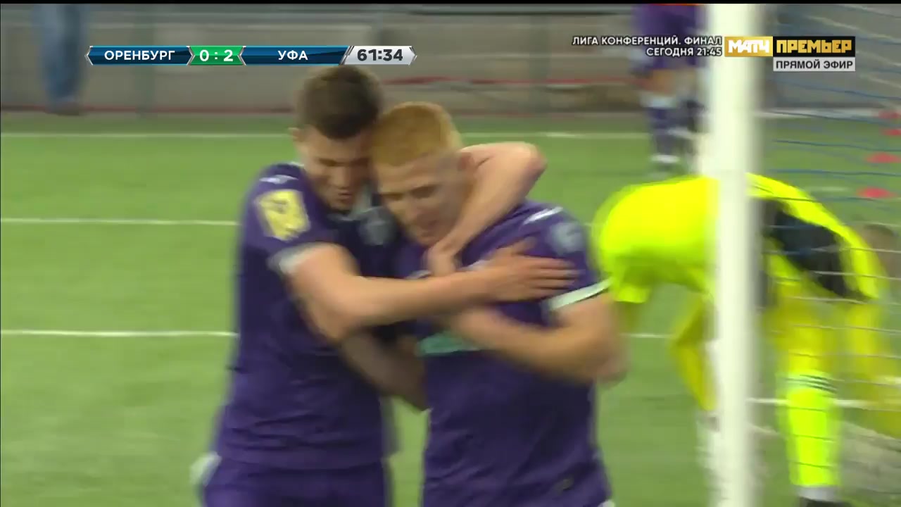 RUS PR Gazovik Orenburg Vs FC Ufa Vladislav Kamilov Goal in 62 min, Score 0:2