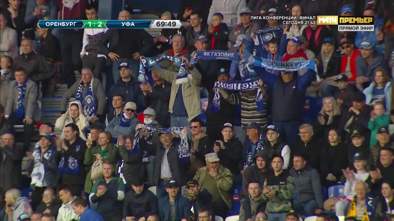 RUS PR Gazovik Orenburg Vs FC Ufa Renato Gojkovic Goal in 70 min, Score 1:2