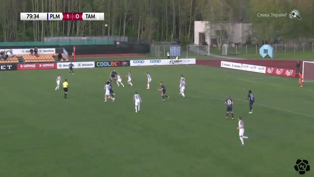 EST D1 Flora Paide Vs Tartu JK Maag Tammeka Kaimar Saag Goal in 80 min, Score 2:0