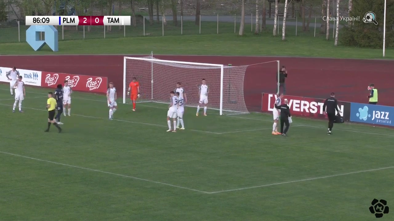 EST D1 Flora Paide Vs Tartu JK Maag Tammeka Kevor Palumets Goal in 86 min, Score 3:0