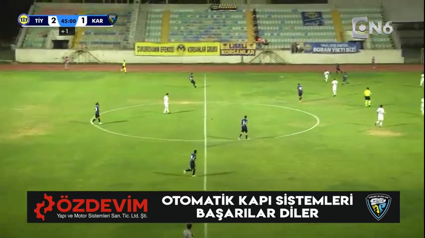 TUR D3 Tarsus Idman Yurdu Vs Bursa Niluferspor AS Artun Akçakın Goal in 45+ min, Score 2:1
