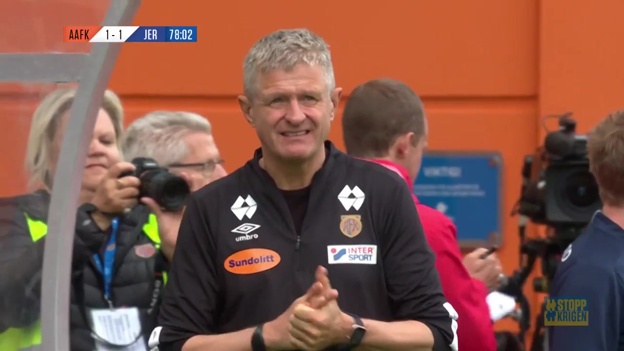 22 Aalesund FK Vs Jerv 79 skor gol Isak Dybvik Maatta, skor 1:1