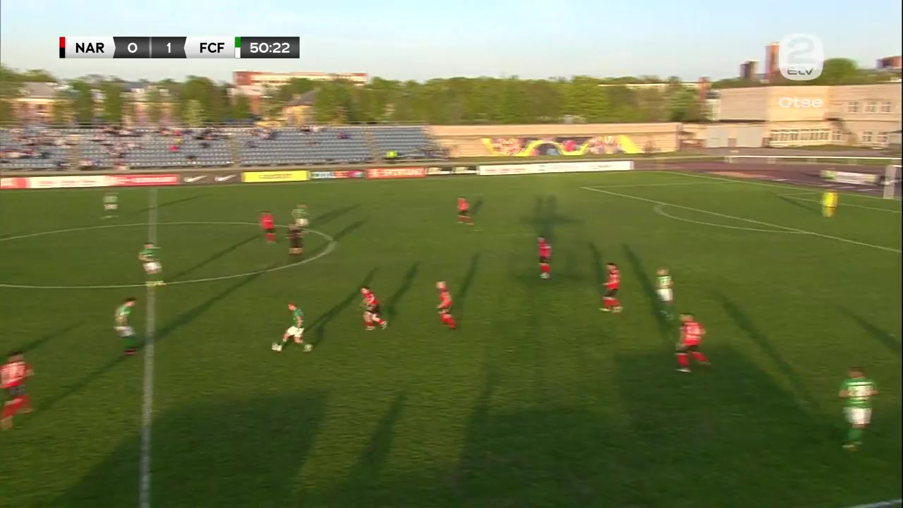 EST D1 Trans Narva Vs FC Flora Tallinn Ken Kallaste Goal in 52 min, Score 0:2