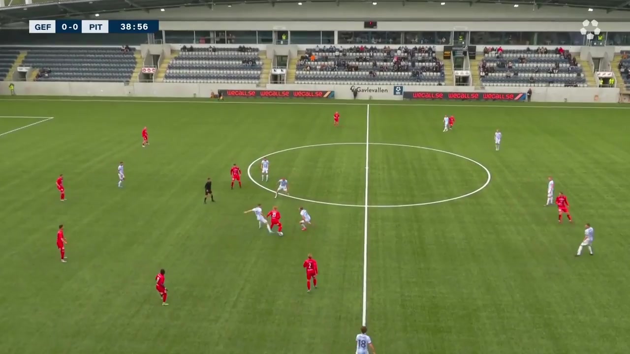 SWE D1 SN Gefle IF Vs Pitea IF Englund Goal in 39 min, Score 1:0