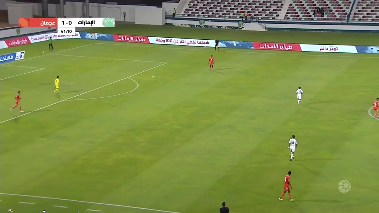 UAE LP Emirates Club Vs Ajman  Goal in 40 min, Score 1:1