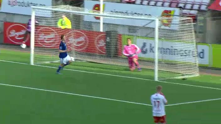 NOR AL Fredrikstad Vs KFUM Oslo  Goal in 68 min, Score 1:2