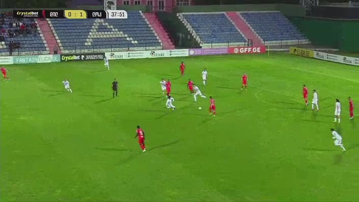 GEO D1 Dila Gori Vs Lokomotiv Tbilisi Paata Gudushauri Goal in 38 min, Score 1:1