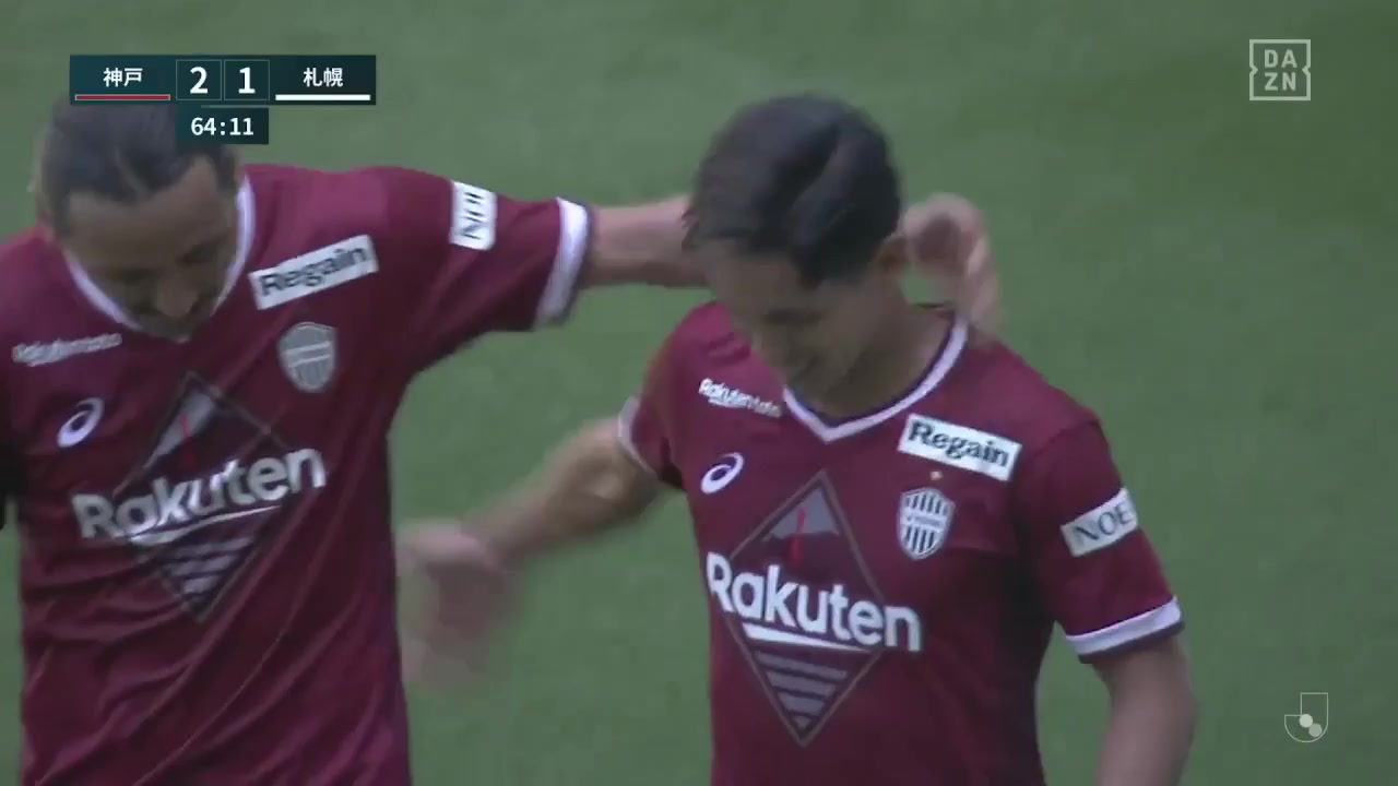 JPN D1 Vissel Kobe Vs Consadole Sapporo Yoshinori Muto Goal in 64 min, Score 2:1