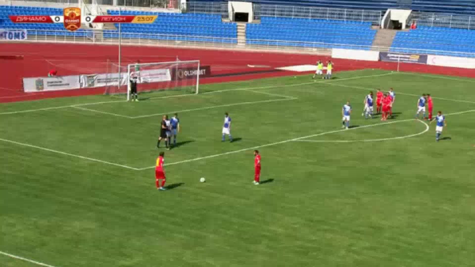 RUS D2 Stavropolye-2009 Vs Legion Dynamo Saaduev Goal in 23 min, Score 0:1