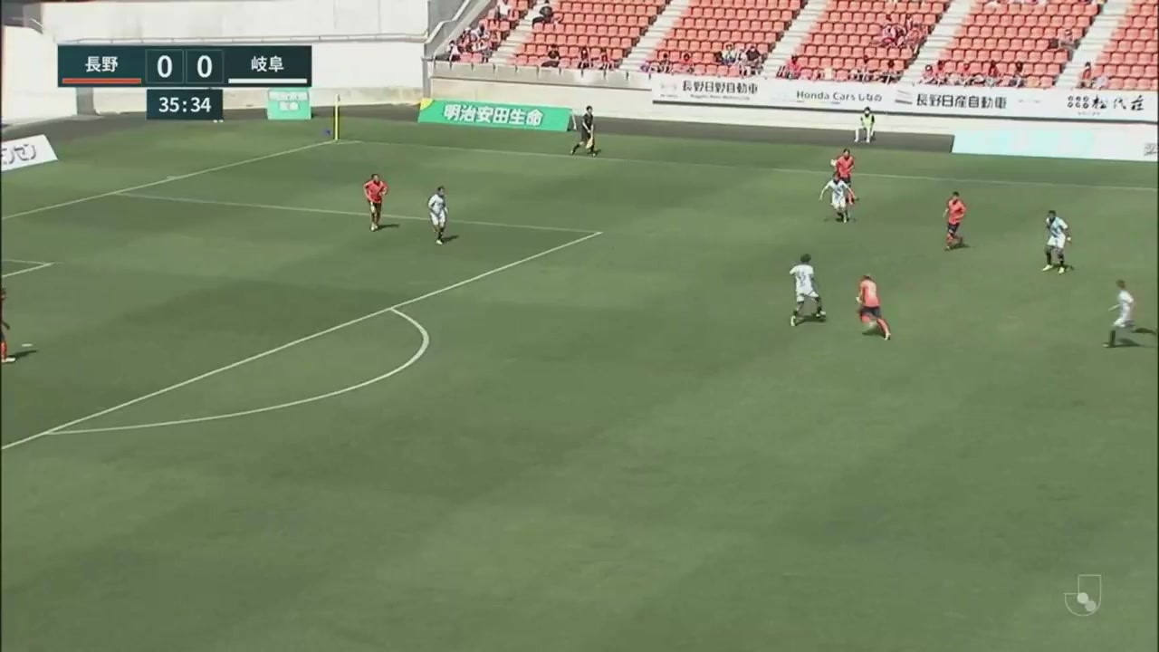 日丙 長野琶扼摟 Vs FC岐阜 36分進球,比分0:1