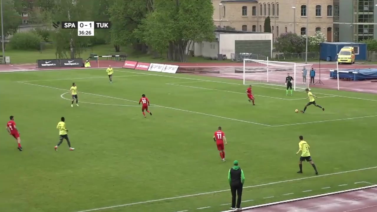 214 FK Spartaks Jurmala Vs Tukums-2000 36 skor gol , skor 0:2