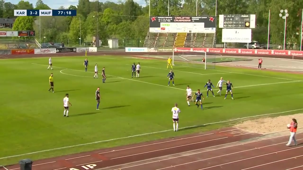 SWE D1 SN IF Karlstad Fotboll Vs Motala AIF FK Edegware Goal in 76 min, Score 4:2