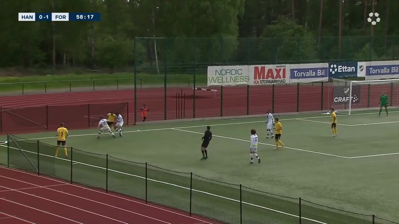 SWE D1 SN Haninge Vs BK Forward Span Goal in 60 min, Score 1:1