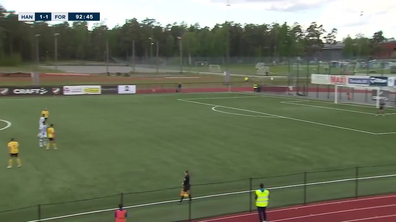 SWE D1 SN Haninge Vs BK Forward  Goal in 94 min, Score 1:2