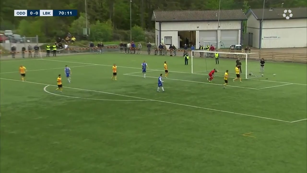 SWE D1 SN IK Oddevold Vs Lunds BK Sandström Goal in 72 min, Score 0:1