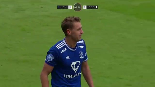 DEN D1 Lyngby Vs Fredericia Rasmus Thellufsen Pedersen Goal in 51 min, Score 1:0