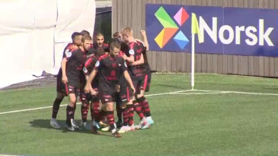 NOR AL Ranheim IL Vs Fredrikstad 36 ทำประตู Nicolay Solberg ประตู, ทำคะแนน 0:2