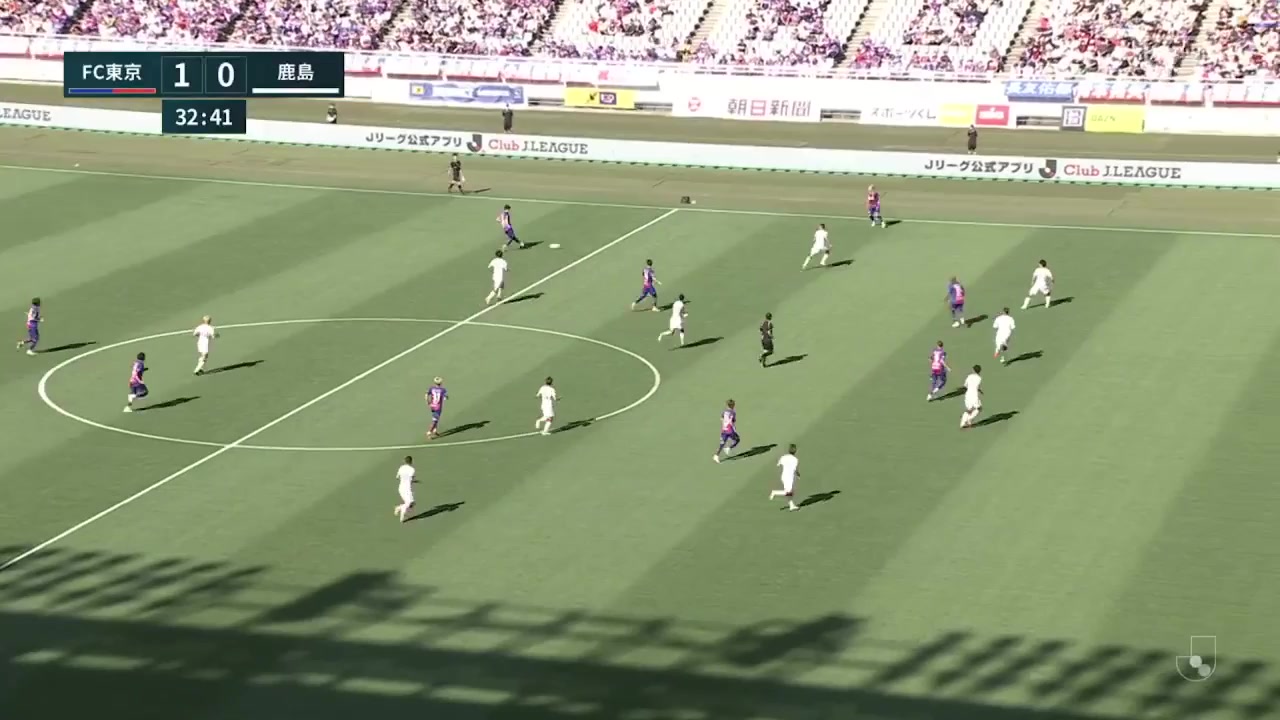 JPN D1 FC Tokyo Vs Kashima Antlers Ryoma Watanabe Goal in 32 min, Score 1:0