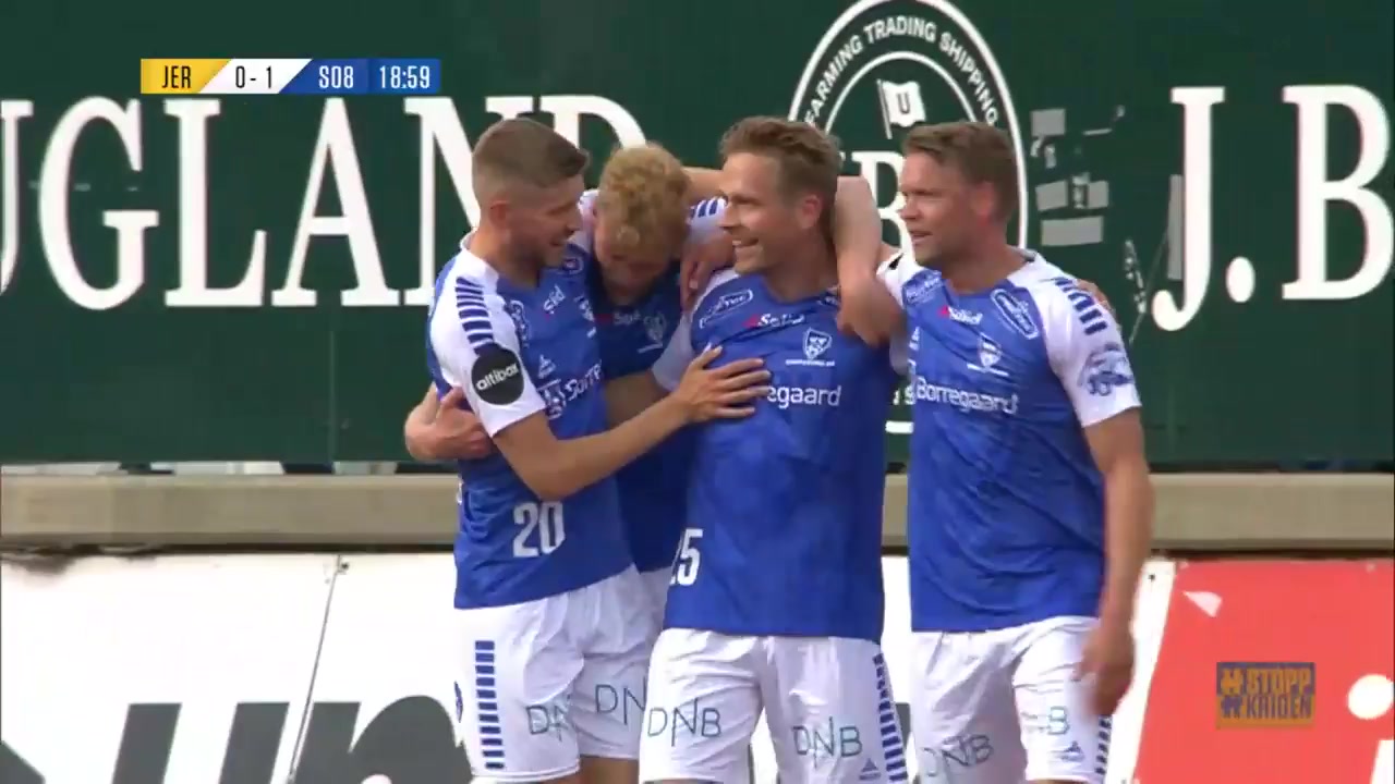 NOR D1 Jerv Vs Sarpsborg 08 18 ทำประตู Mikkel Maigaard ประตู, ทำคะแนน 0:1