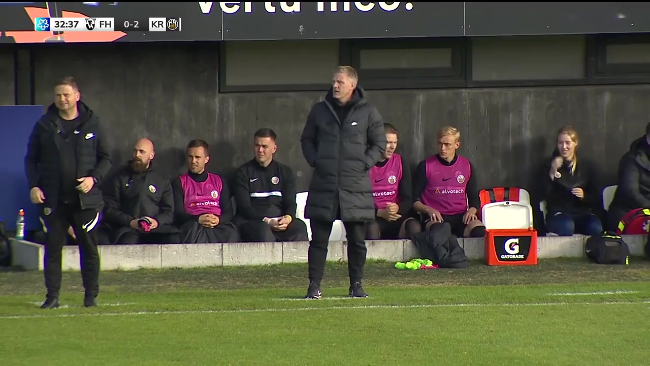 ICE PR Hafnarfjordur Vs KR Reykjavik Kjartan Finnbogason Goal in 32 min, Score 0:2