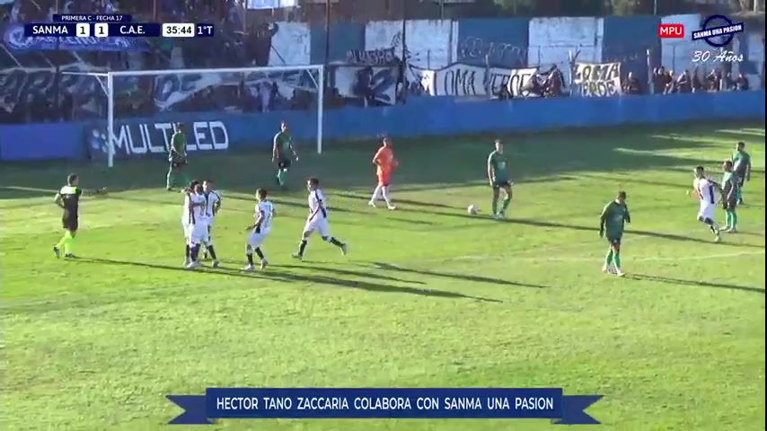 ACT  M San Martin Burzaco Vs Excursionistas 35 phút Vào, ghi bàn 2:1