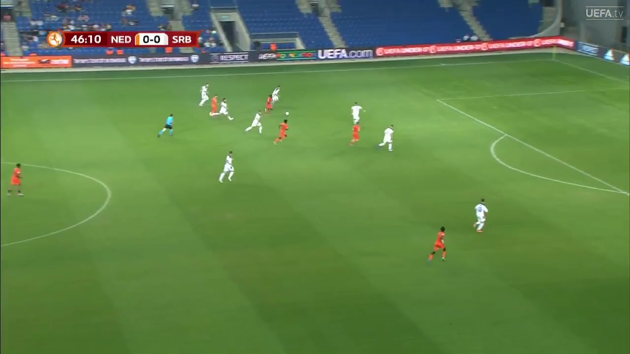 UEFA U17 Netherlands U17 Vs Srbija C.Gora U17 van Duiven Goal in 48 min, Score 1:0