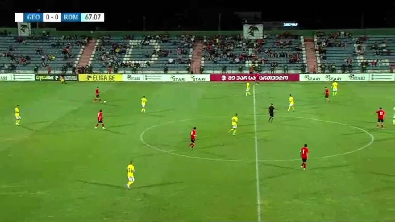 INT FRL Georgia U21 Vs Romania U21 67 ทำประตู Tsotne Kapanadze ประตู, ทำคะแนน 1:0