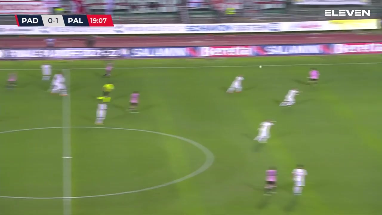 ITA C1 Padova Vs Palermo 25 phút Vào, ghi bàn 1:1