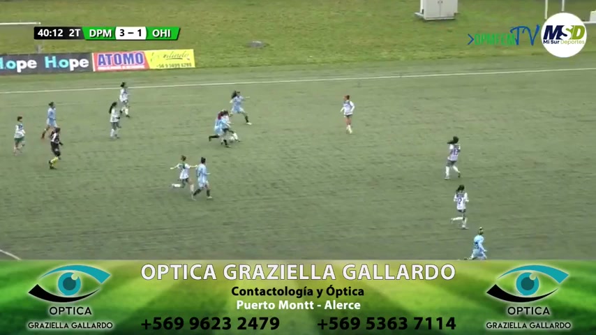 Chile D1(W) Puerto Montt (W) Vs OHiggins (W)  Goal in 86 min, Score 4:1
