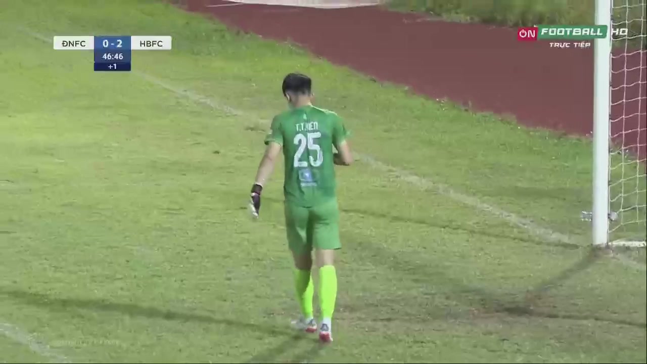 VIE L2 Dong Nai Berjaya Vs Hoa Binh  Goal in 45+ min, Score 0:2