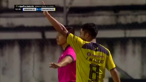 EC D2 SC Imbabura Vs Chacaritas SC Milton Bolaños Goal in 53 min, Score 0:2