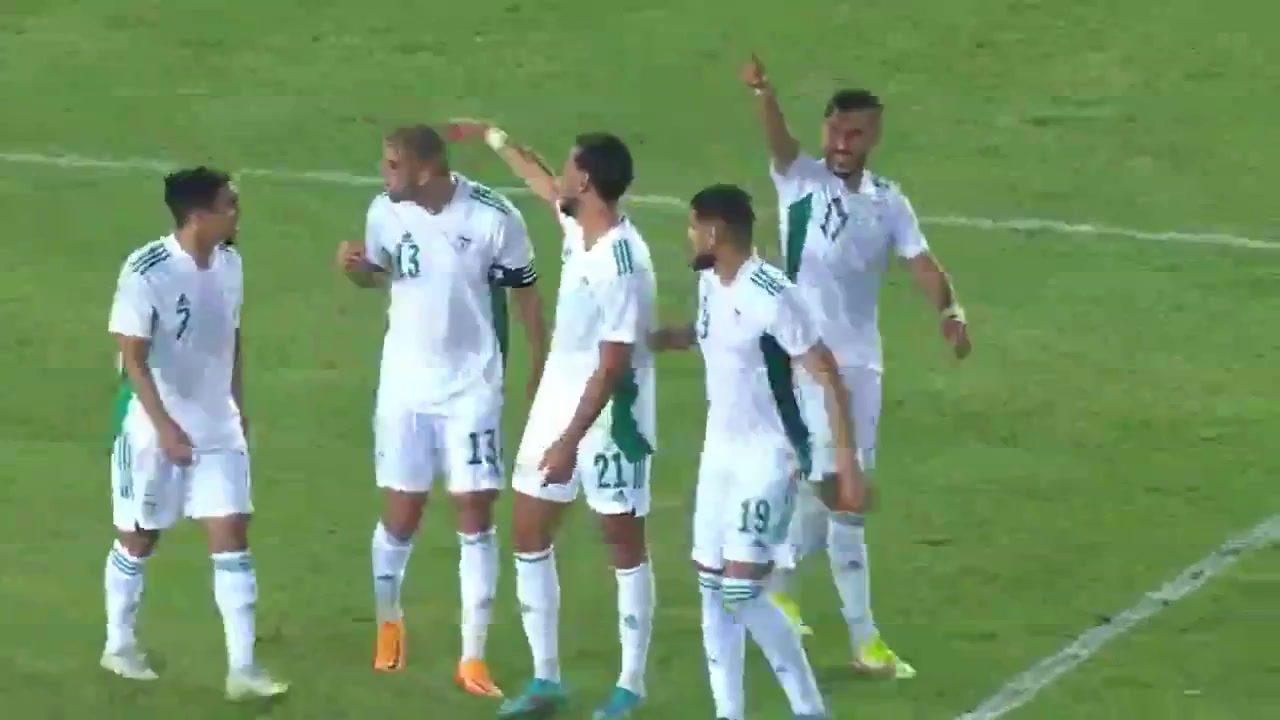 CAF NC Tanzania Vs Algeria Ramy Bensebaini Goal in 45+ min, Score 0:1