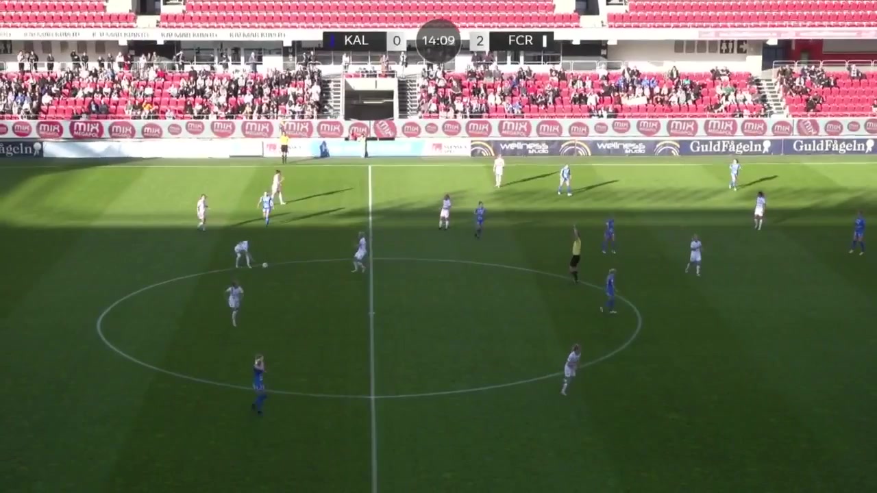 SWE WD1 IFK Kalmar (w) Vs FC Rosengard (w) Schough Goal in 14 min, Score 0:3