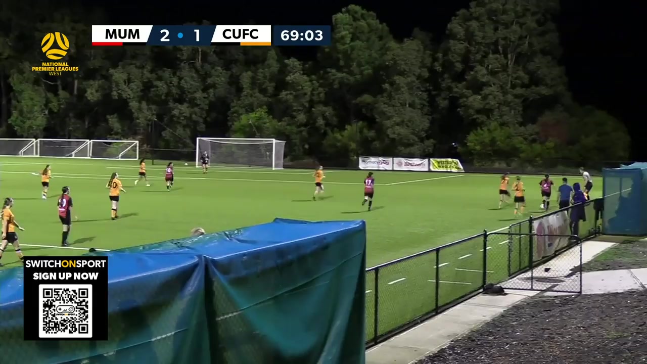 澳西女超 默多克大學梅爾維爾女 Vs 科廷大學FC女足 69分進球,比分3:1