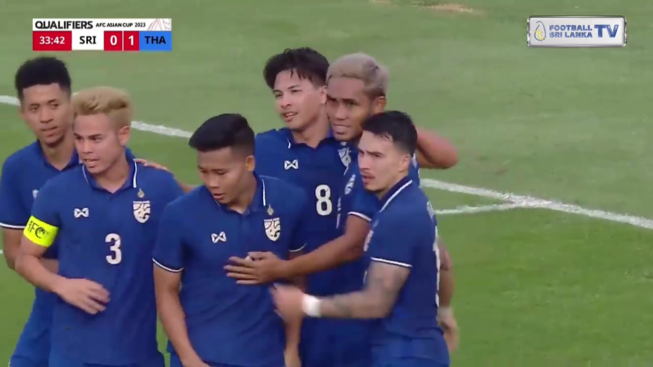 AFC Sri Lanka Vs Thailand  Goal in 33 min, Score 0:1