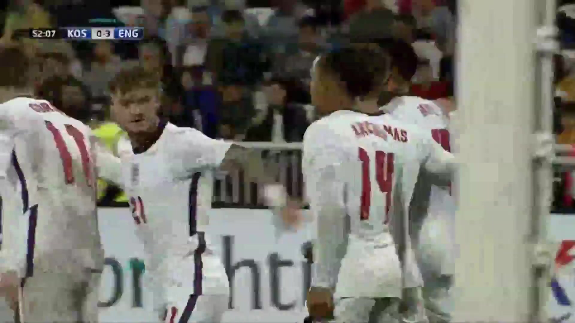 UEFA  U21Q Kosovo U21 Vs England U21 Cameron Archer Goal in 52 min, Score 0:3