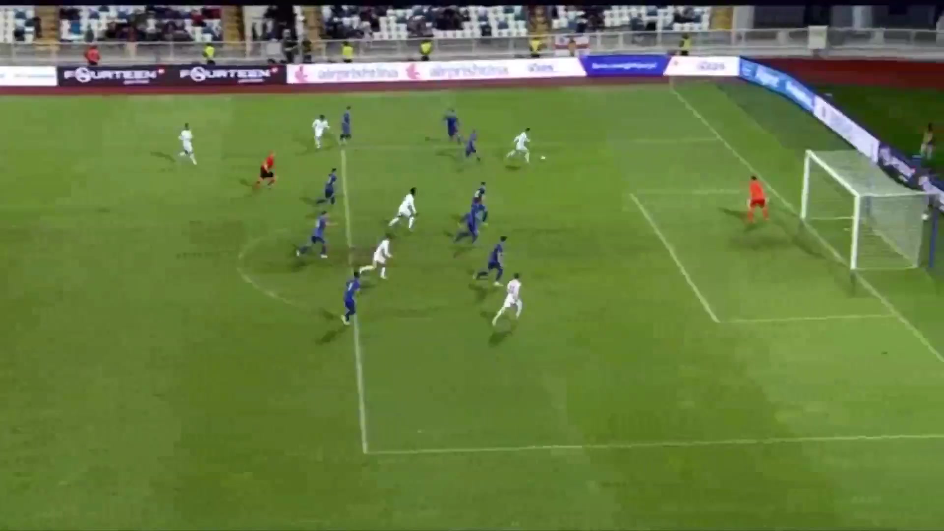 UEFA  U21Q Kosovo U21 Vs England U21 Krasniqi I. Goal in 83 min, Score 0:5