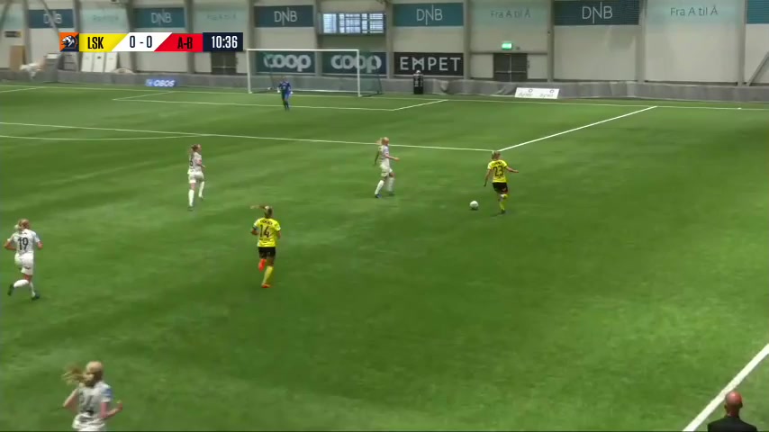 NORW LSK Kvinner (w) Vs Arna Bjornar (w) Fiona Worts Goal in 10 min, Score 1:0