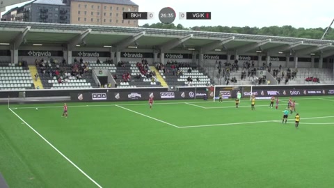 SWE WD1 BK Hacken (W) Vs Vittsjo GIK (w) Adolfsson Goal in 26 min, Score 0:1