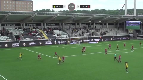 SWE WD1 BK Hacken (W) Vs Vittsjo GIK (w) Markstedt Goal in 73 min, Score 1:3