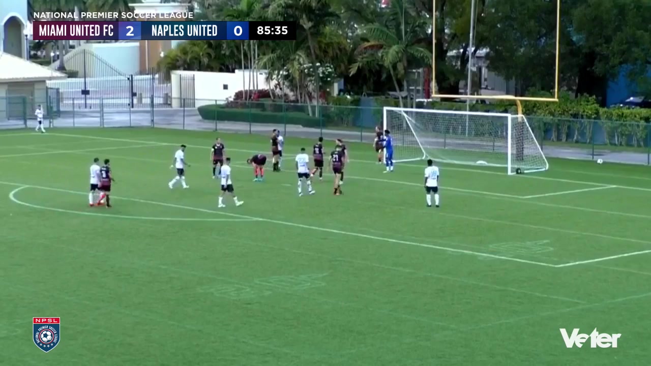 APSL Miami United Vs Naples United FC  Goal in 86 min, Score 2:1