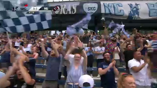 MLS FC Kansas City Vs New England Revolution 51 ทำประตู Johnny Russell ประตู, ทำคะแนน 1:1