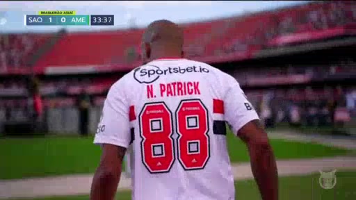 4 Sao Paulo Vs America MG 35 skor gol Patrick Bezerra Do Nascimento, skor 1:0