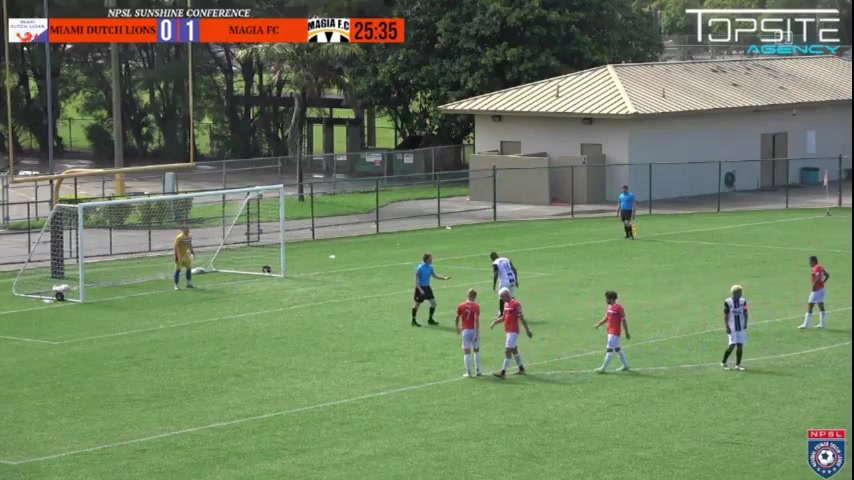 APSL Miami Dutch Lions FC Vs Magia Futbol Academy  Goal in 24 min, Score 0:2