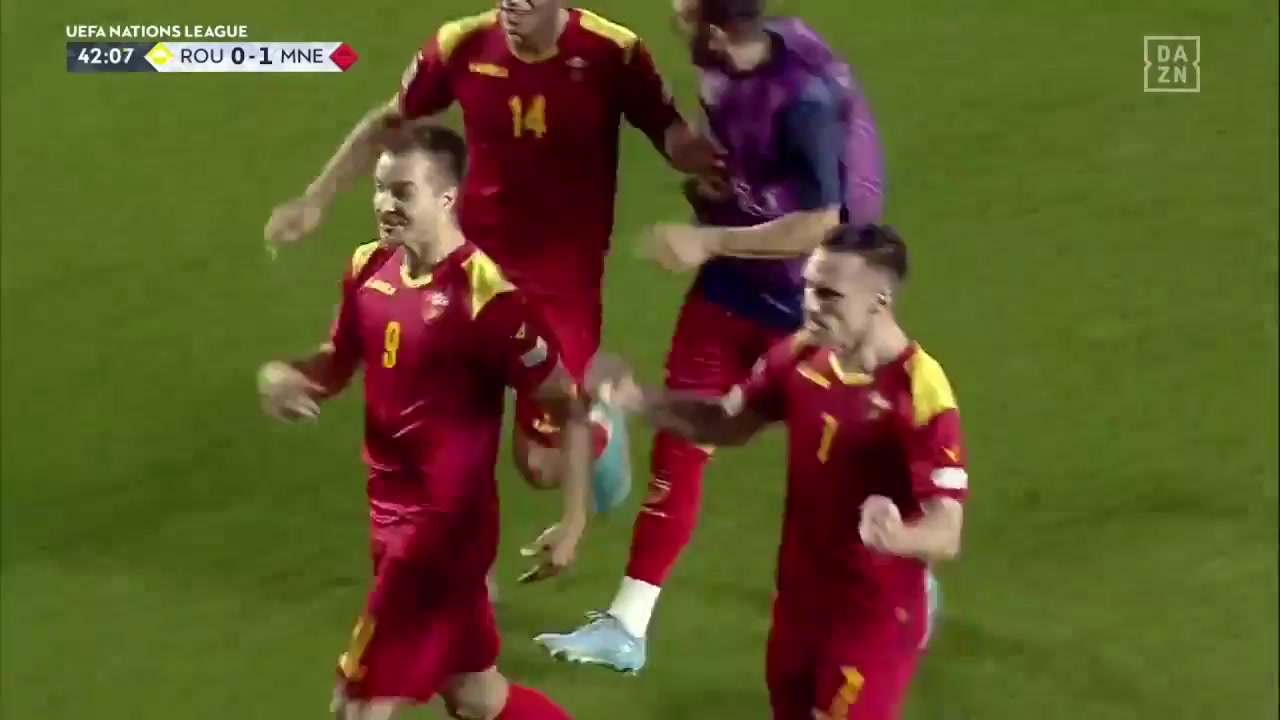 1864 Romania Vs Montenegro 42 skor gol , skor 0:1