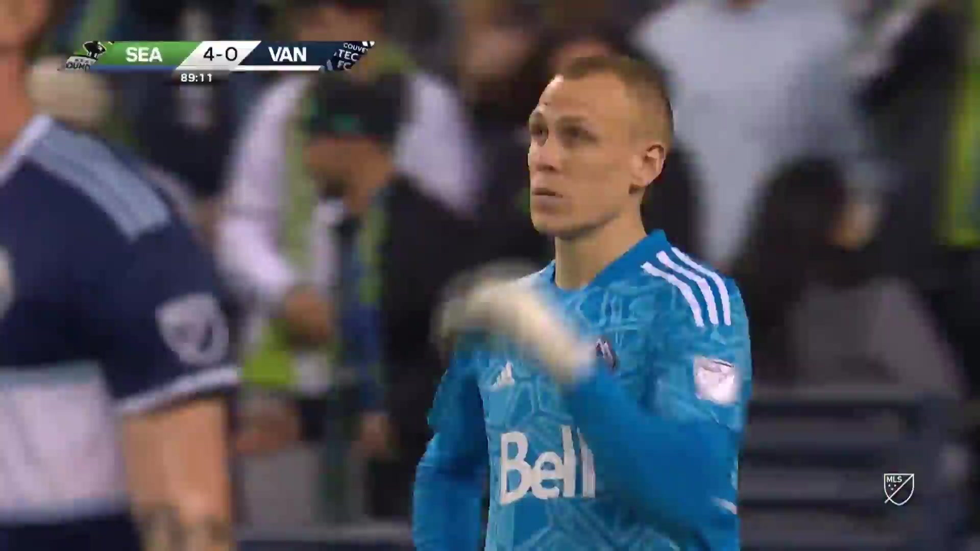 MLS Seattle Sounders Vs Vancouver Whitecaps 89 ทำประตู Alex Roldan ประตู, ทำคะแนน 4:0