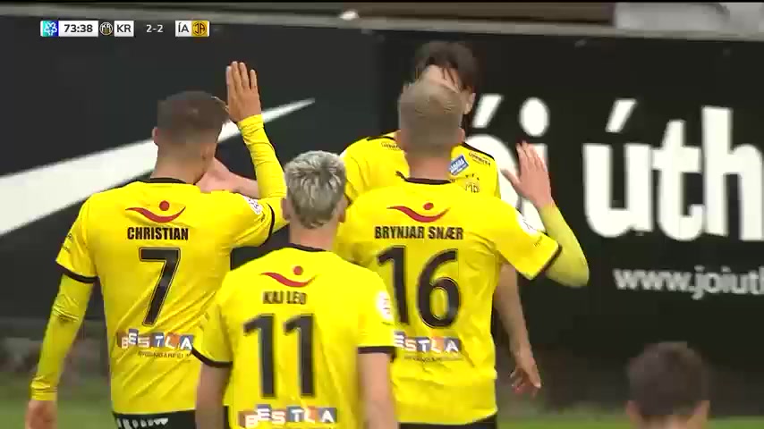 ICE PR KR Reykjavik Vs Akranes  Goal in 74 min, Score 2:3