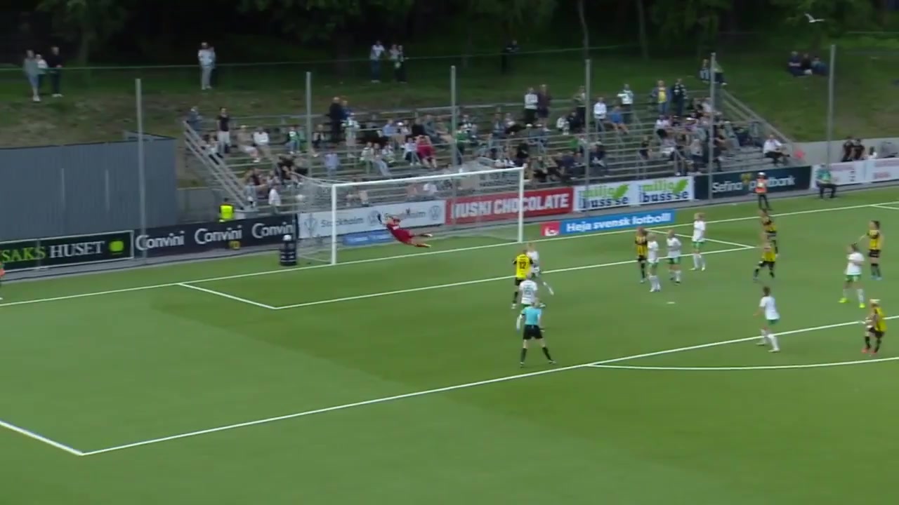 SWE WD1 Hammarby (w) Vs BK Hacken (W) 52 ทำประตู  ประตู, ทำคะแนน 0:2