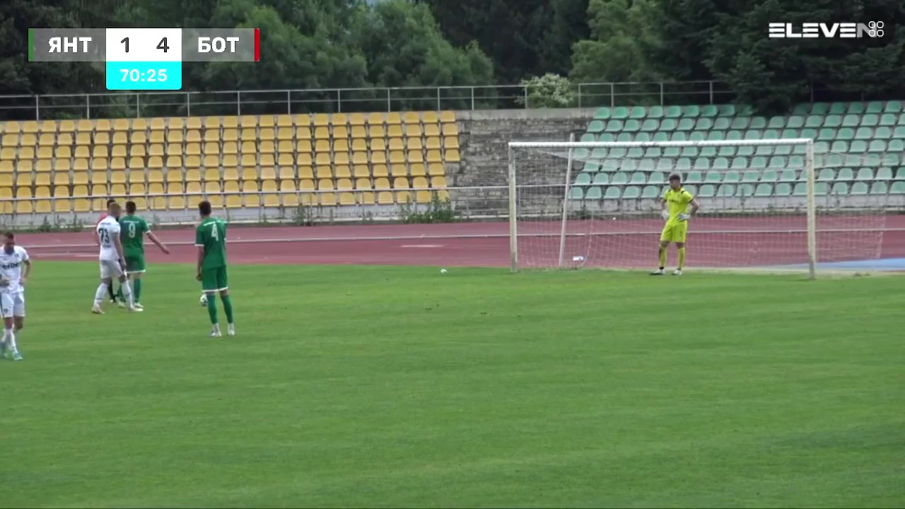 INT CF Yantra Gabrovo Vs Botev Vratsa 71 phút Vào, ghi bàn 2:4